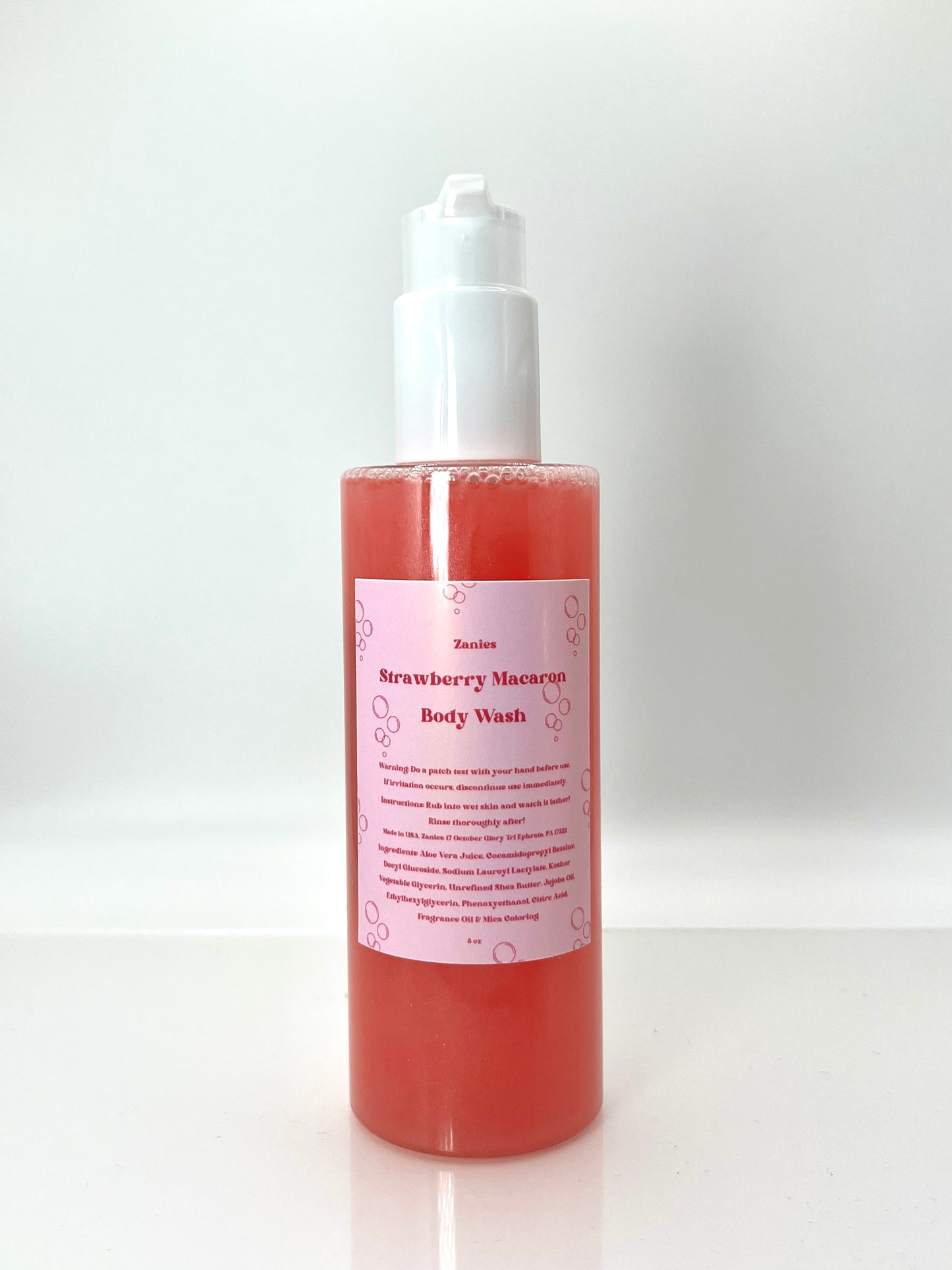 Strawberry Macaron Body Wash